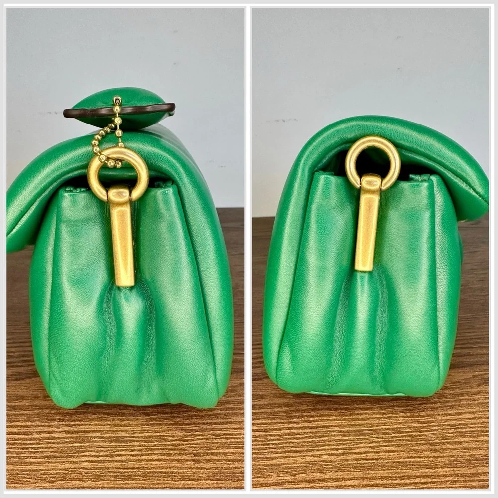Coach Pillow Tabby Shoulder Bag 26 in Green - Picture 4 of 11